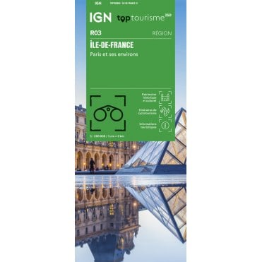 Ile-de-France, Paris and surroundings - IGN regional road map R03
