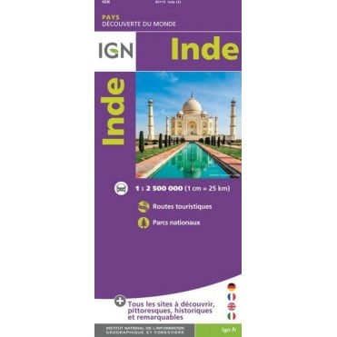 India - IGN Road and tourist map 85115