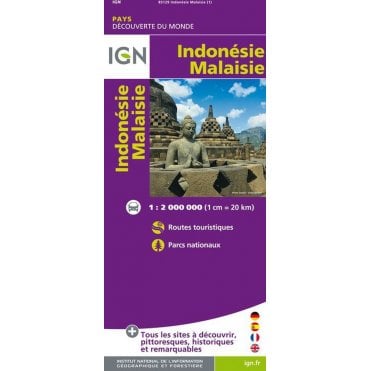 Indonesia / Malaysia - IGN Road and tourist map 85129