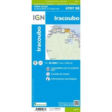 Iracoubo (French Guiana) - IGN map 4707
