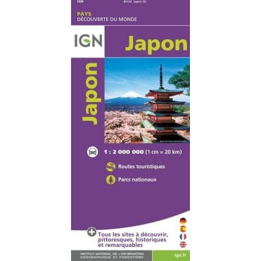 Japan - IGN Road and tourist map 85122