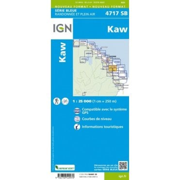 Kaw (French Guiana) - IGN map 4717