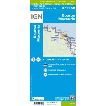 Kourou (French Guiana) - IGN map 4711
