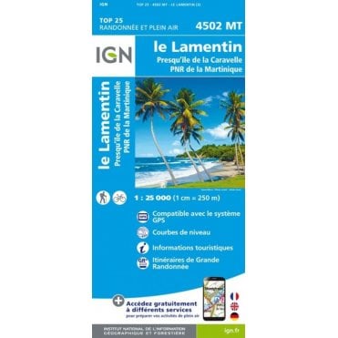 Le Lamentin / Martinique Natural Regional Park (Martinique) - IGN map 4502 MT