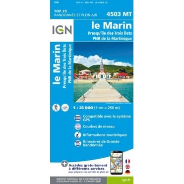 Le Marin / Martinique Natural Regional Park (Martinique) - IGN map 4503 MT