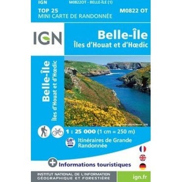 M0822OT - Belle-Ile - Iles d'Houat et d' Hoedic mini map