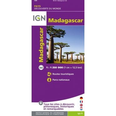 Madagascar - IGN Road and tourist map 85125