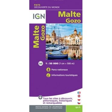 Malta / Gozo - IGN Road and tourist map 86132