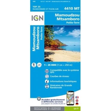 Mamoudzou / Petite-Terre (Mayotte Islands) - IGN map 4410 MT