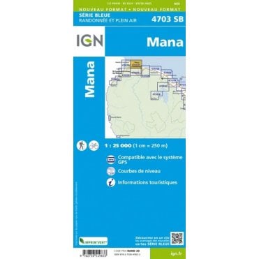 Mana (French Guiana) - IGN map 4703 Y