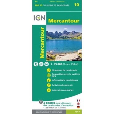 Mercantour - IGN TOP75, map 75010