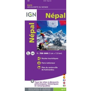Nepal - IGN Road and tourist map 85107