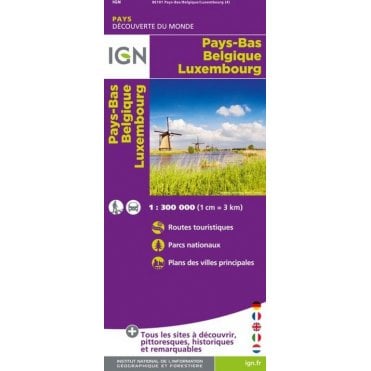 Netherlands / Belgium / Luxemburg - IGN Road and tourist map 86101