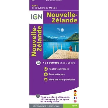 New Zealand - IGN Road and tourist map 85124