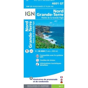 Nord Grande-Terre (Guadeloupe) - IGN map 4601 GT