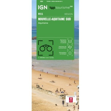 Nouvelle-Aquitaine Sud, Aquitaine - IGN regional road map R11