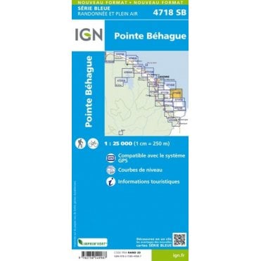 Pointe-Béhague (French Guiana) - IGN map 4718