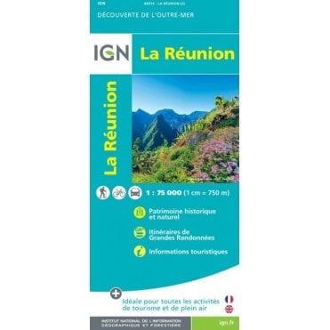 Réunion domtom - IGN Road and tourist map 84974