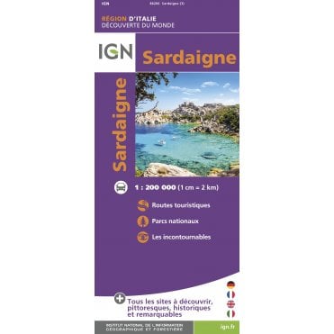 Sardinia Regional - IGN Road and tourist map 86206