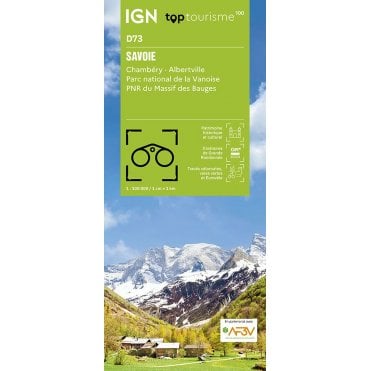 Savoie / Chambéry Albertville PN Vanoise - IGN TOP100 map D73