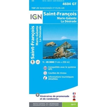 St-François / Marie-Galante / La Désirade (Guadeloupe) - IGN map 4604 GT