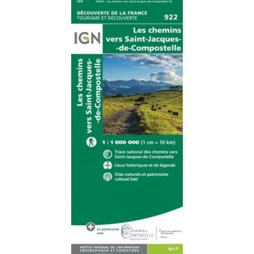 St-Jacques-de-Compostelle / Roncevaux - Compostelle - IGN map 89022