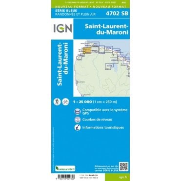 St-Laurent-du-Maroni (French Guiana) - IGN map 4702