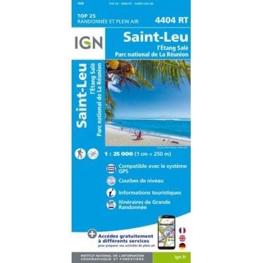 St-Leu / L'Etang-Salé (Réunion Island) - IGN map 4404 RT