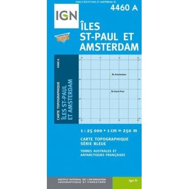 St Paul Island and Amsterdam Island - IGN map 4460