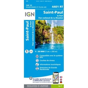 St-Paul-le-Port (Réunion Island) - IGN map 4401 RT