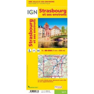 Strasbourg & surrounding areas - IGN map 88412