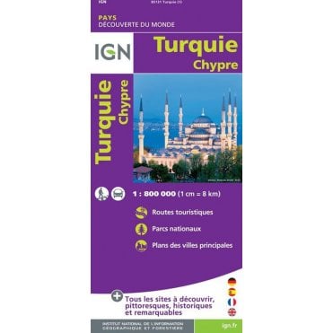 Turkey & Cyprus - IGN Road and tourist map 85131