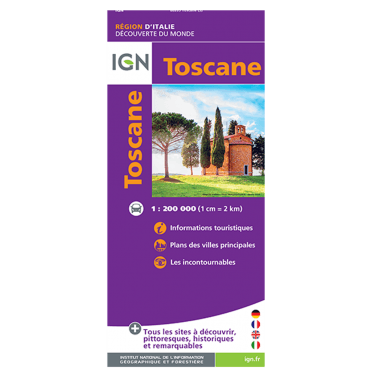 Tuscany Regional - IGN Road and tourist map 86205
