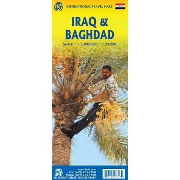 Iraq & Baghdad Travel Map
