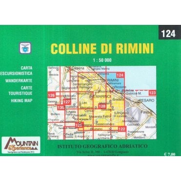 Colline di Rimini - San Marino: 1:50,000 Map - Istituto Geog