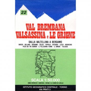 022: Val Brembana Valsassina E Le Grigne (cmd122)