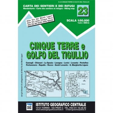 IGC 50k Map 23 - Cinque Terre and Golfo del Tigullio