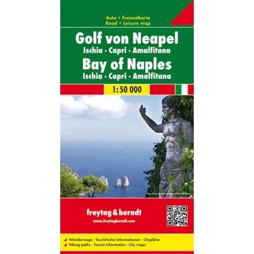 Italy: Bay of Naples - Ischia - Capri - Amalfitana Road map - published by Freytag & Berndt