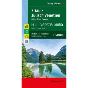 Italy: Friuli - Julian March - Udine - Trieste - Venice Road Map with Top 10 Tourist Tips - published by Freytag & Berndt