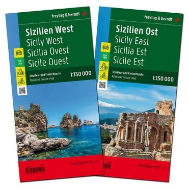 Sicily East and West Road Map Set