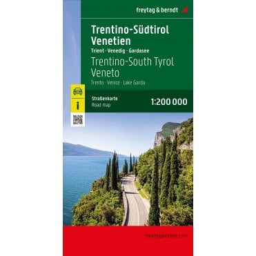 Italy: South Tyrol -Trentino - Lake Garda - Venice Road Map with Top 10 Tourist Tips - published by Freytag & Berndt