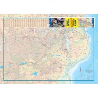 Africa East and Central Travel Map