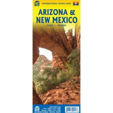 Arizona & New Mexico Travel Map