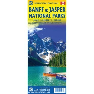 Banff / Jasper National Parks Travel Map