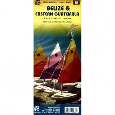 Belize & Eastern Guatemala Travel Map