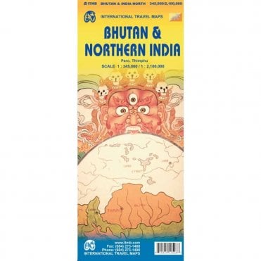 Bhutan & India Northeast Travel Map