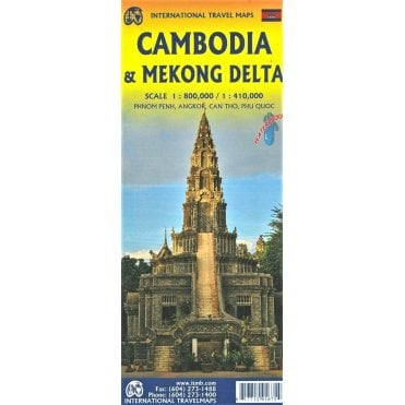 Cambodia & Mekong Delta Travel Map