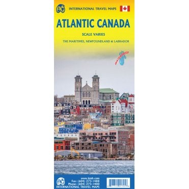 Canada Atlantic Travel Reference Map
