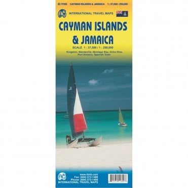 Cayman Islands & Jamaica Travel Reference Map
