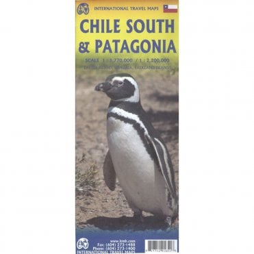 Chile South & Patagonia Travel Map